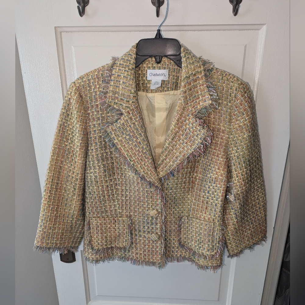 Chadwick's tweed pastels jacket size 14